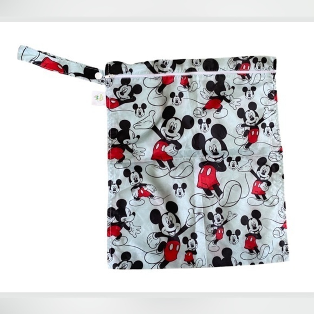 Disney Baby Reusable Wet Bag Waterproof for Swimsuits, Clothing Mickey Mouse